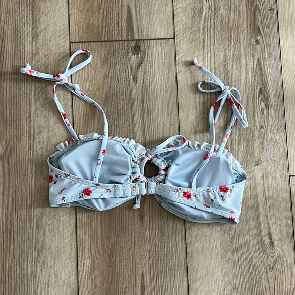 Billabong - On The Path Bandeau Ruffle Tie Bikini Top - Picture 2 of 2